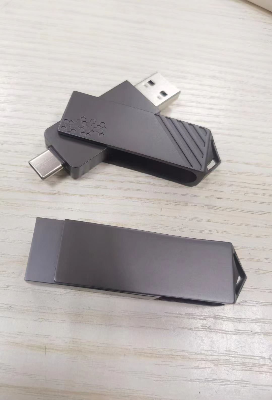 Title 3, Wholesale Rotating Metal Mobile USB Drive Dual ...