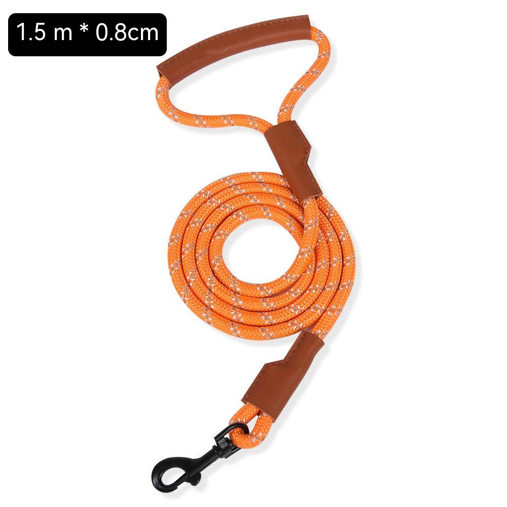 Orange Leather Round Rope