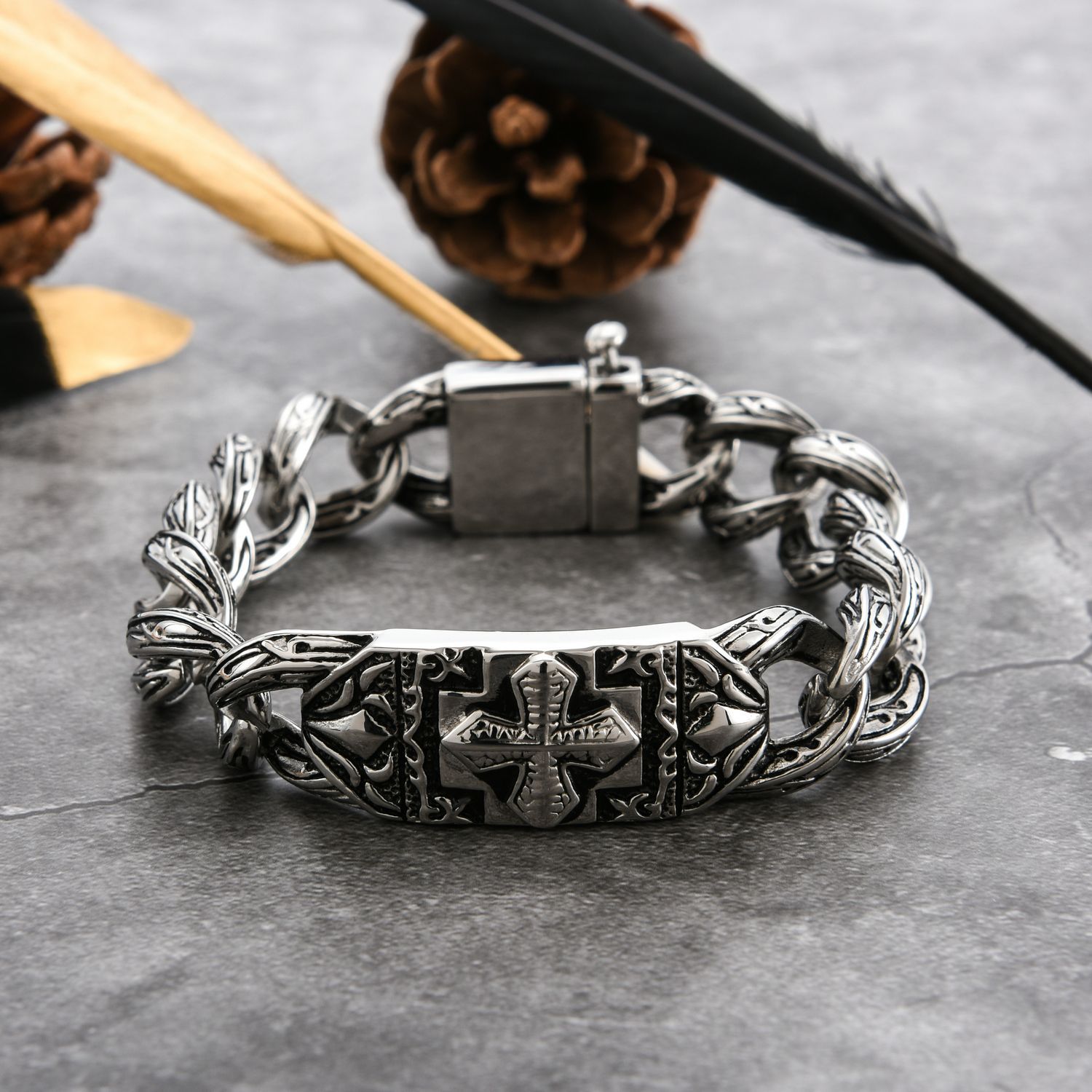 Title 2, BraceletStainless Steel Bracelet Fashion Trend ...