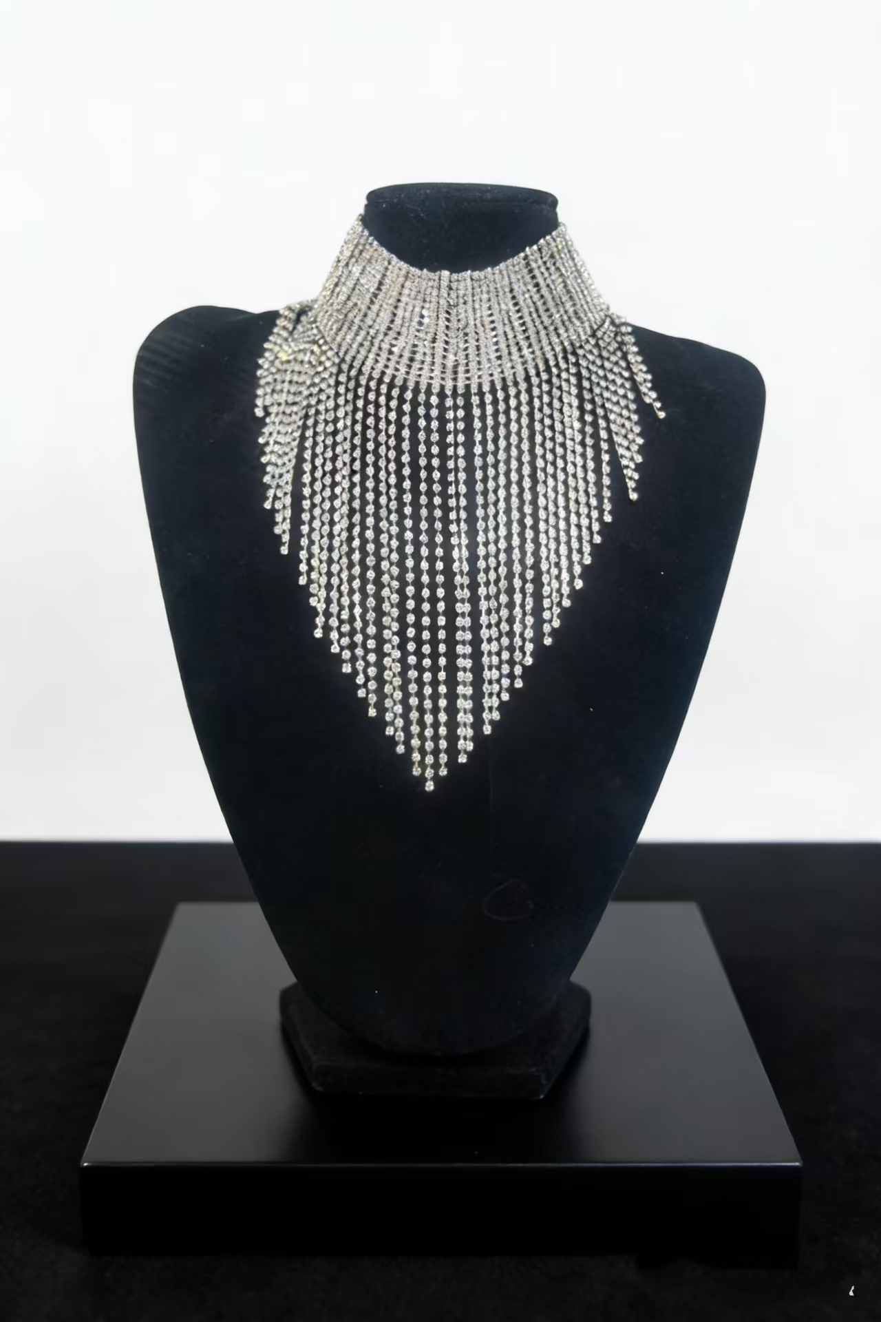 Crystal Fringe Choker For Women