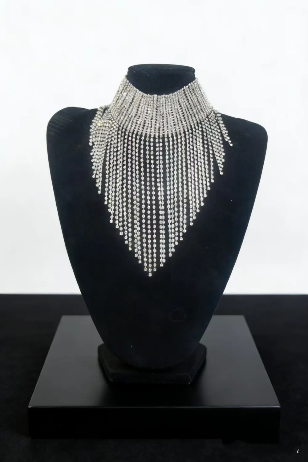 Crystal Fringe Choker For Women