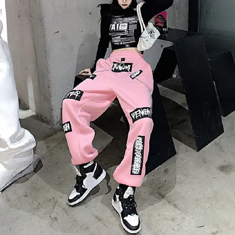 European And American High Street Trendy Overalls Women's  Waist