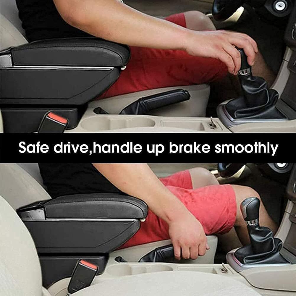 Universal Car Storage Arm Rest Cushion Armrest Centre Console Box Leather Cover — image 11
