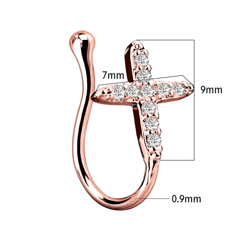 Title 4, Cirkonska kopča za nos Lažni prsten za ušnu kost