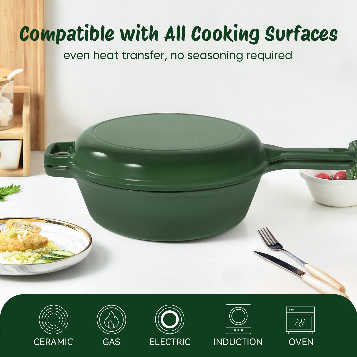 A Cast-iron Soup Pot With A Lid Safe, Reliable, And Designed To Preserve Nutrients When Stewing Bones Or Making Soup. — foto 2
