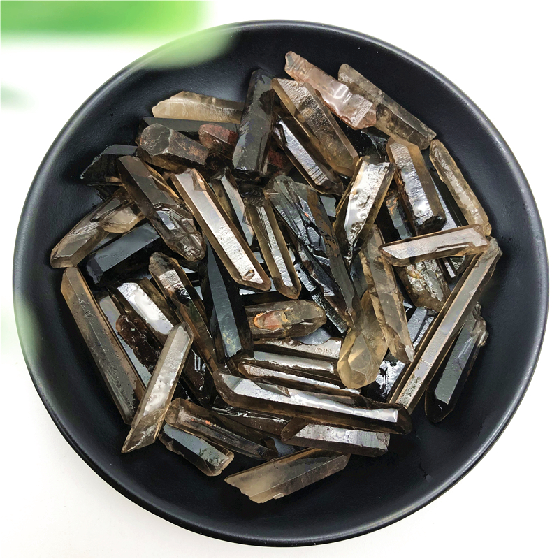 Цитриновые одноконечные кристаллические шестиугольные украшения-призмы