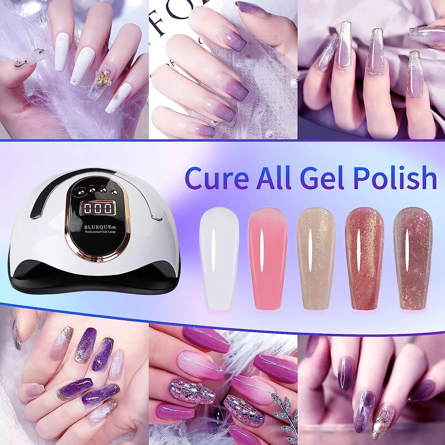 450W Acrylic Gel Nail Polish UV Dryer Light UV LED Lamp — image 9