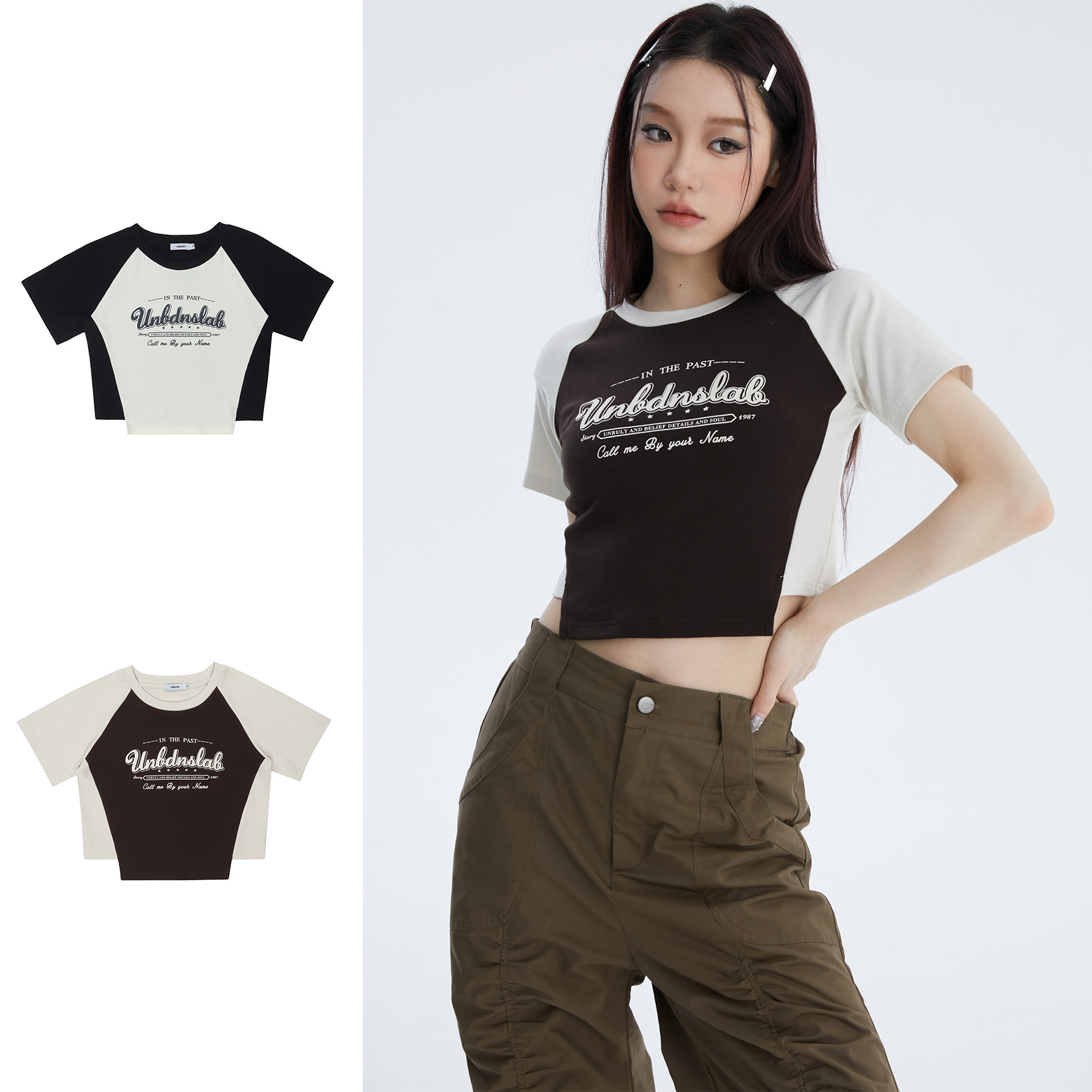 Slimming Niche Irregular Design Short Sleeve