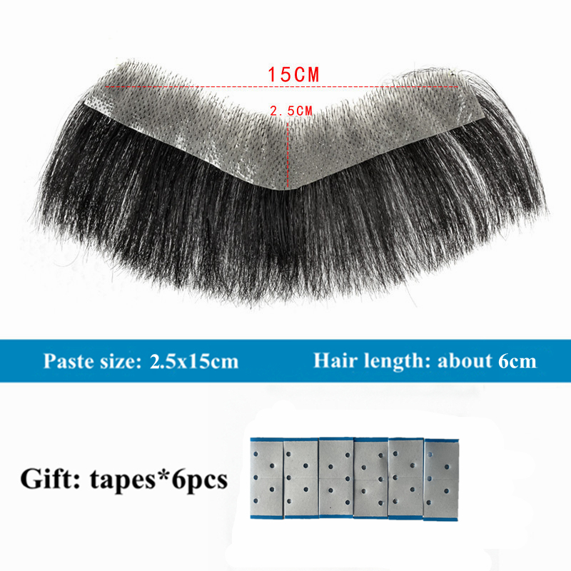 Men's Toupee Human Short Hair Piece Patch For V Style Style4 - Shop at LoveMi