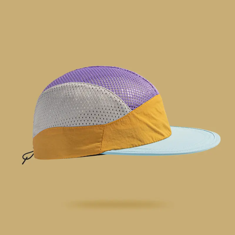 Summer Men's Multi-color Mesh-top Adjustable Simple Casual Style Breathable Flat-brim Baseball Cap Suitable For Outdoor Outings And Daily Activities