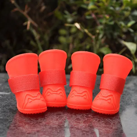 Pet waterproof shoes medium and large high-tube