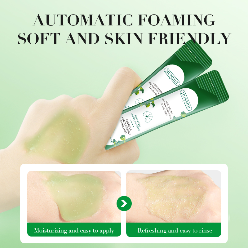 HUNMUI Centella Asiatica Bubble Face Mask 4gx12 Packs — foto 6