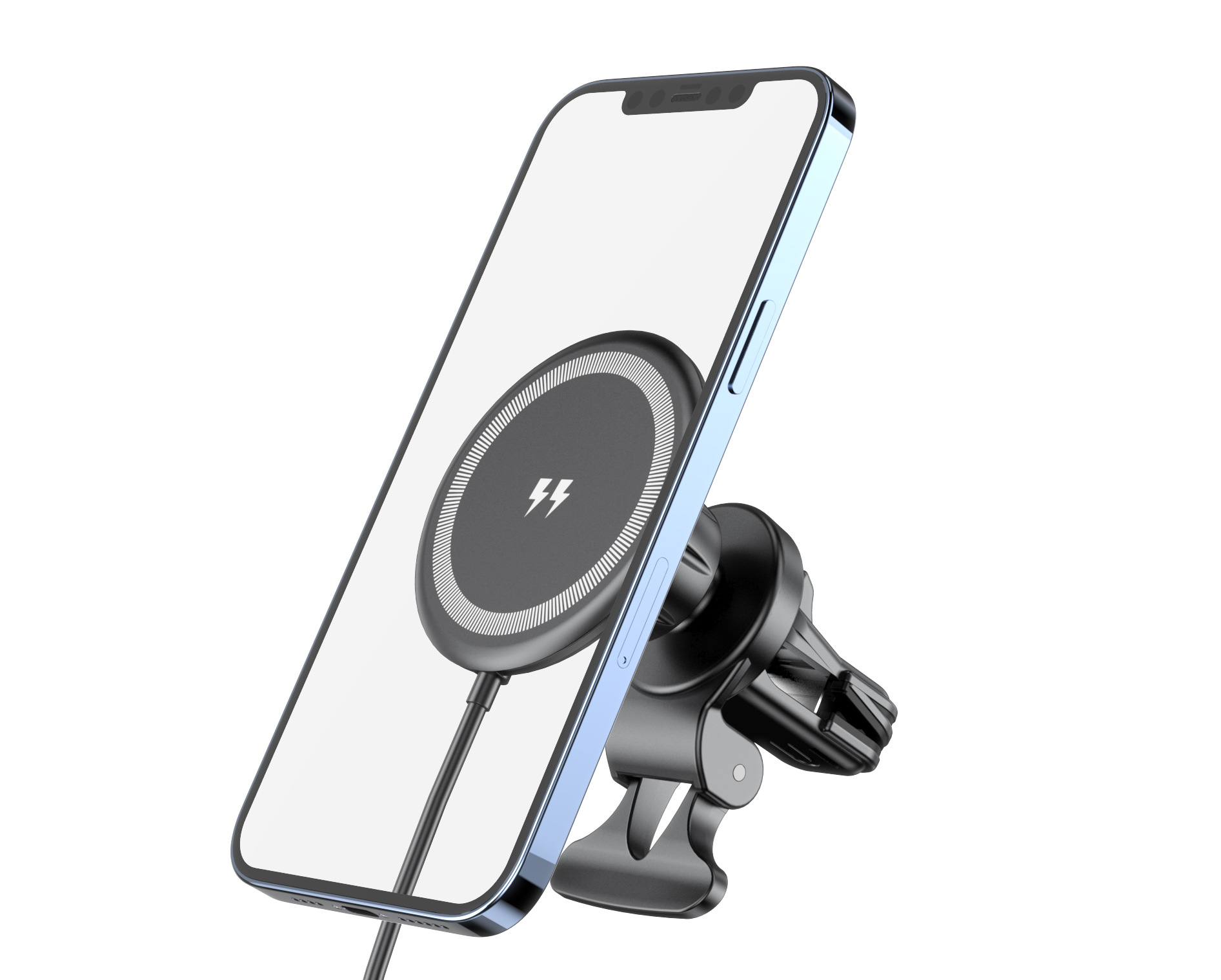 Car Magnetic Suction Bracket Wireless Charger - Image 2