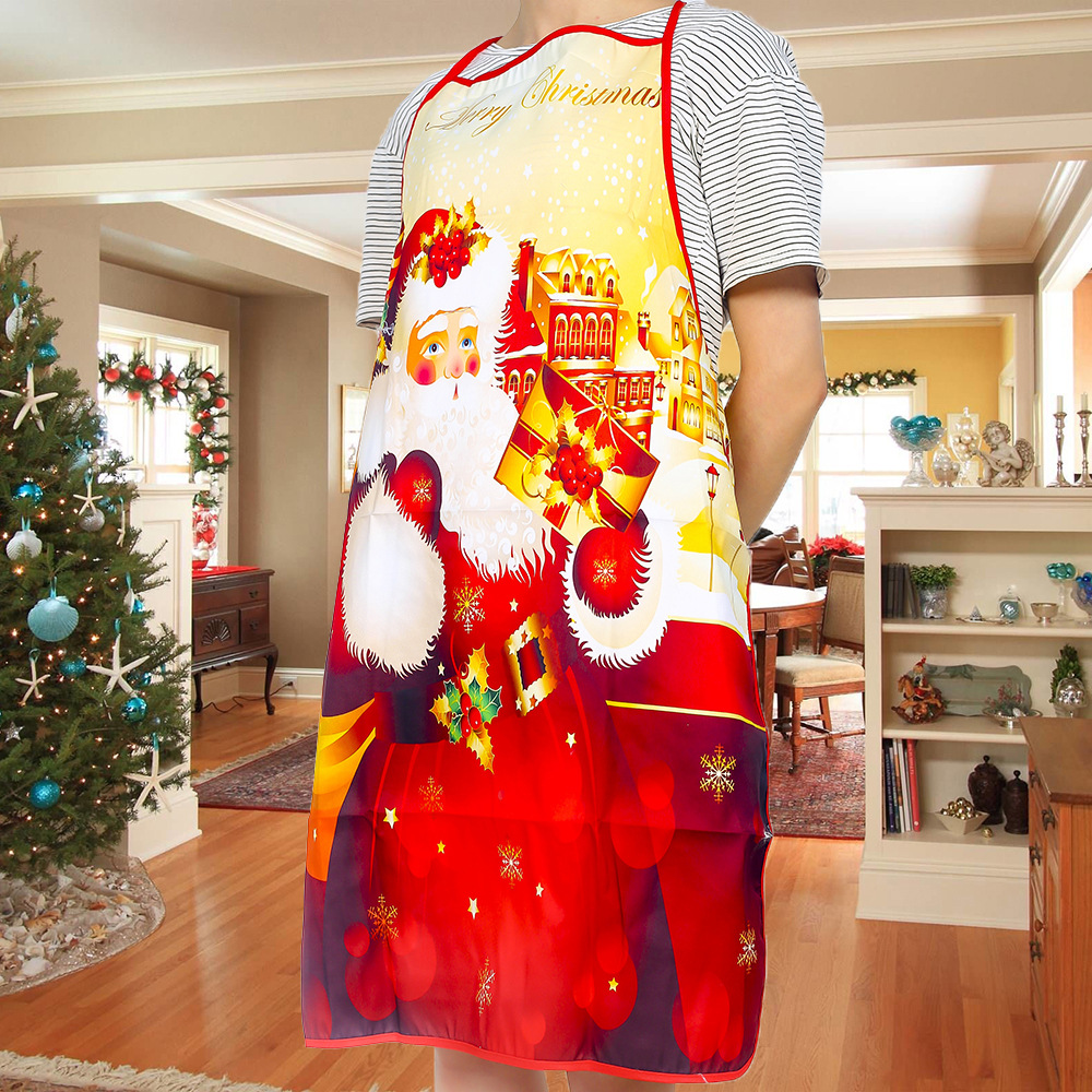 Title 11, Fashionable Fabric Printed Snowman Christmas Apron