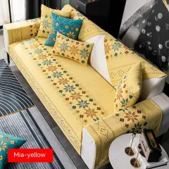 Bohemian Sofa Cushion Four Seasons Universal Chenille Non-slip Cover - Yellow - View 1