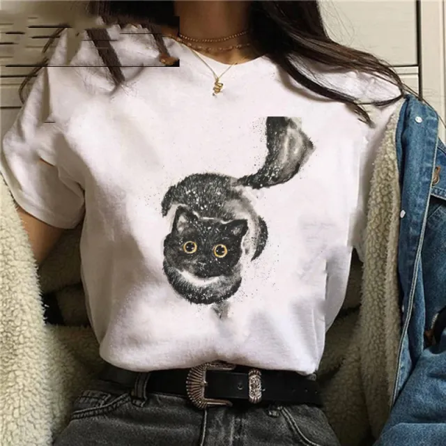Personalized Cartoon Christmas Bee Print Regular Short Sleeve - Shop at LoveMi