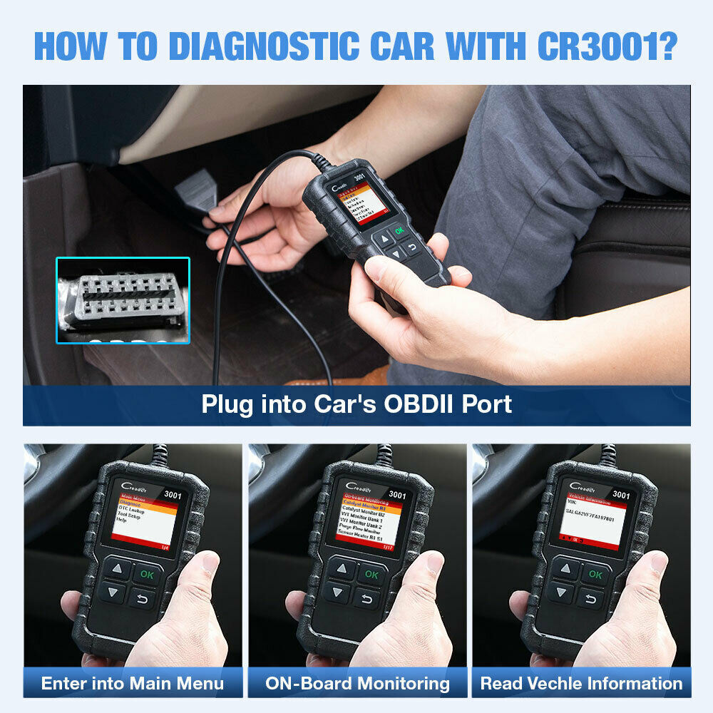 Engine Fault Error Diagnostic Scanner OBD2 Code Reader Reset Tool Multi-Language — image 11