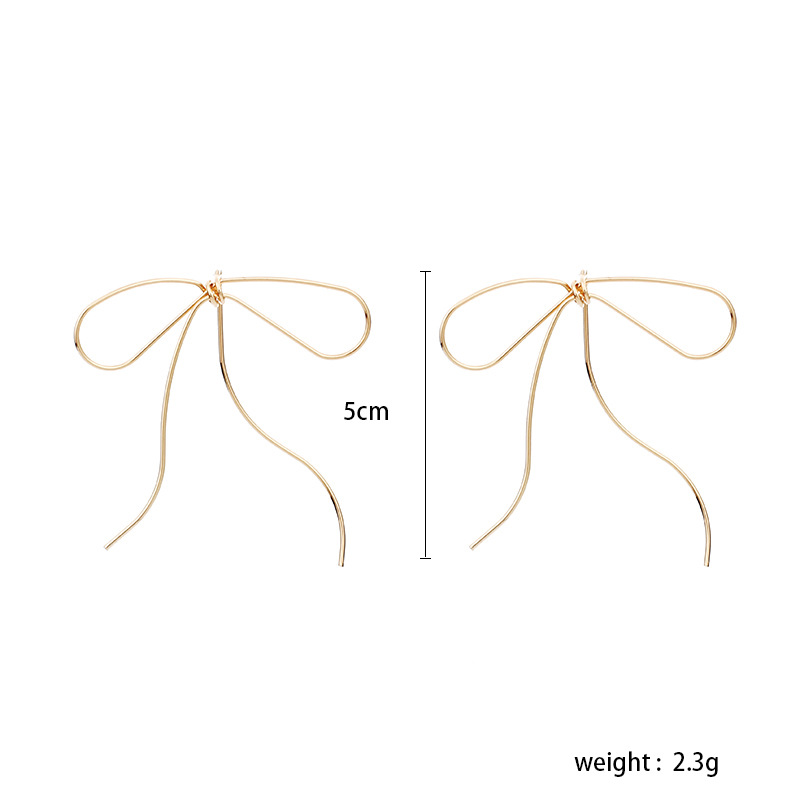 Simple Bow Earrings Are Exaggerated And Fashionable
