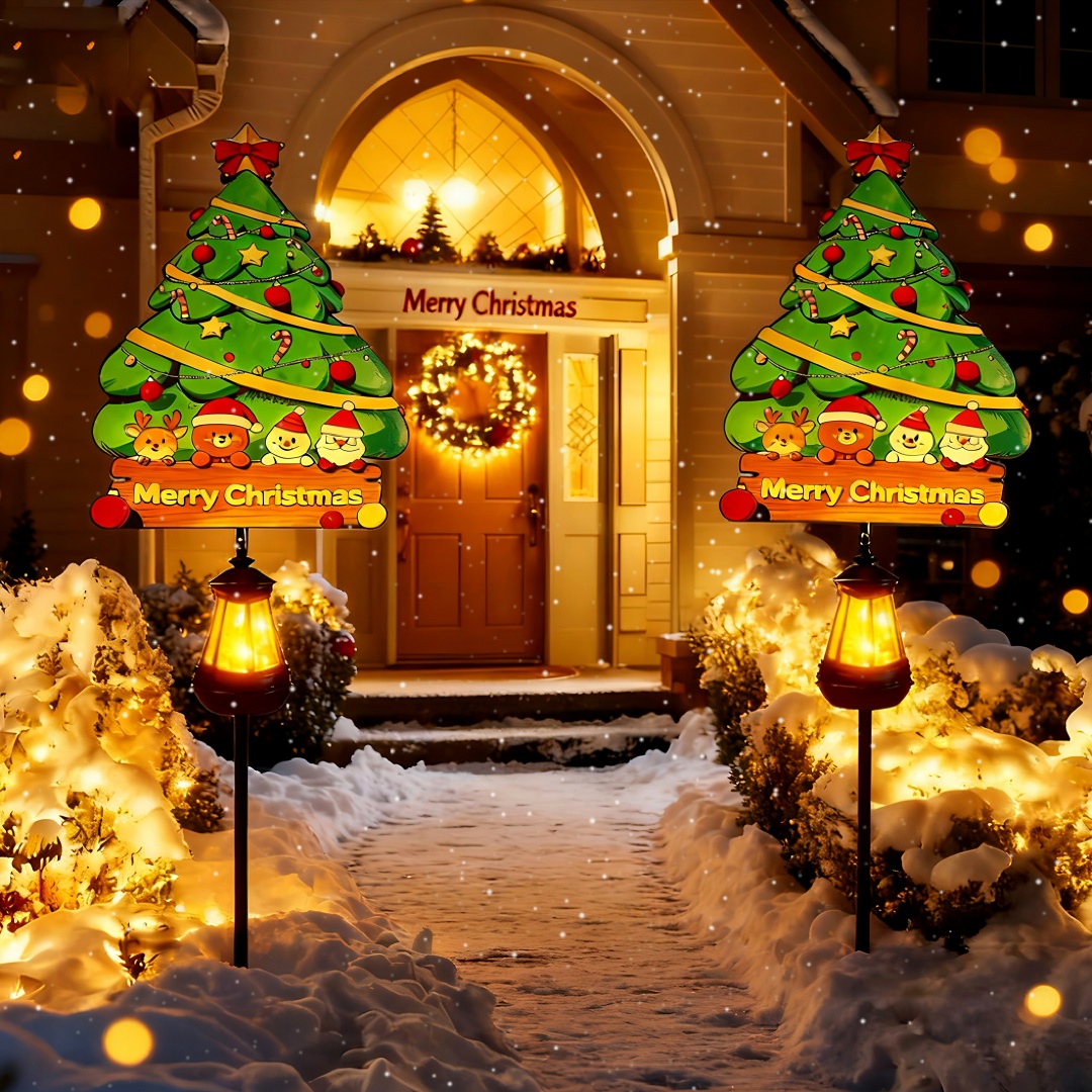 Self Pickup Only---Snow Colored Lights Christmas Tree_voghion.com