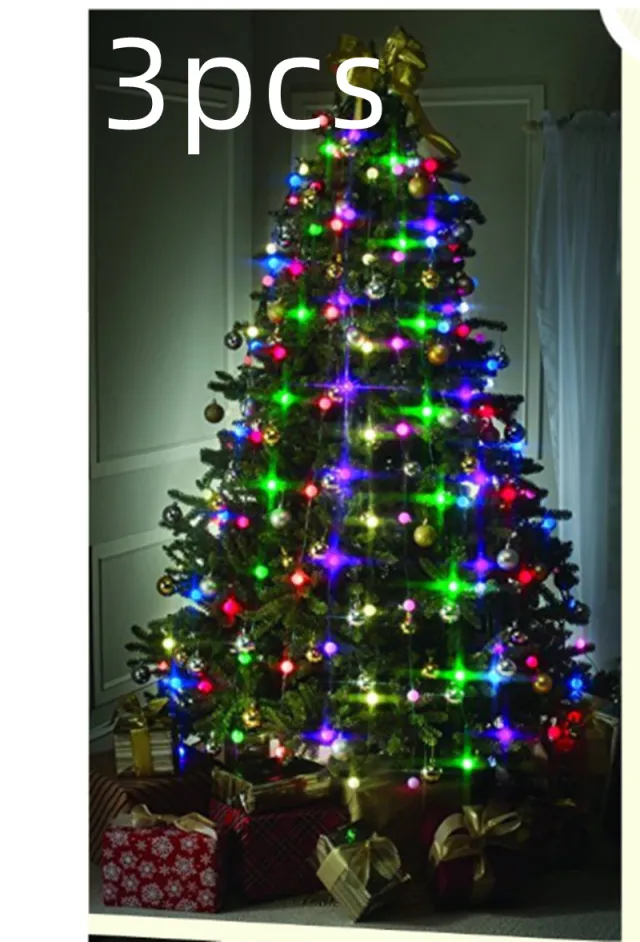 Christmas Tree Decoration Lights String LED Holiday Lights 3Pcs Eu - Shop at LoveMi