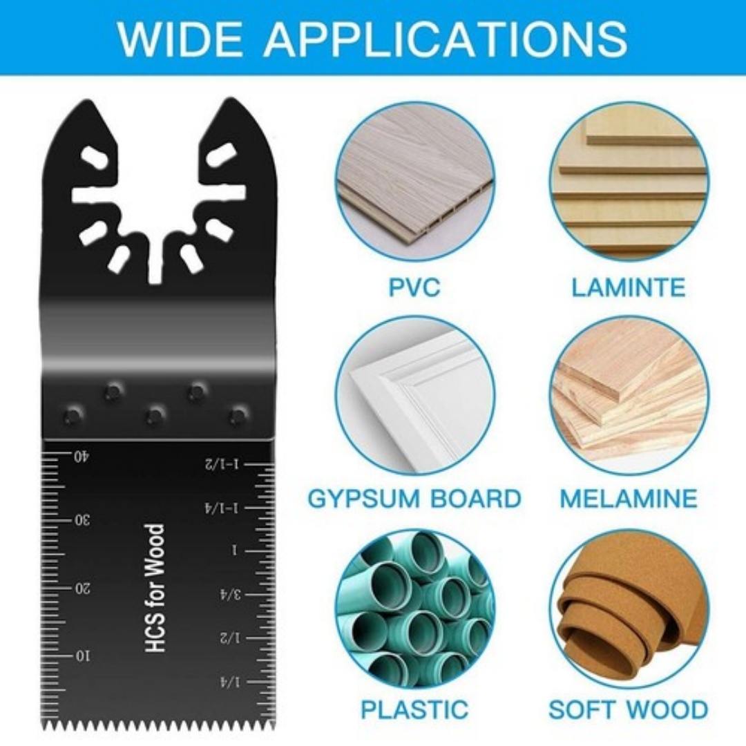 Lames de scie oscillantes multi-outils pour le polissage du bois et du métal – Image 5
