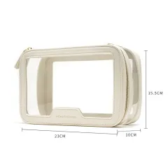 Portable Storage Travel Cosmetic Bag - White - View 1