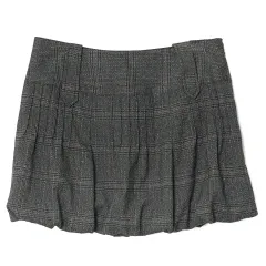 Oxygen American Retro Pleated Short Skirt - Dark Grey - View 1