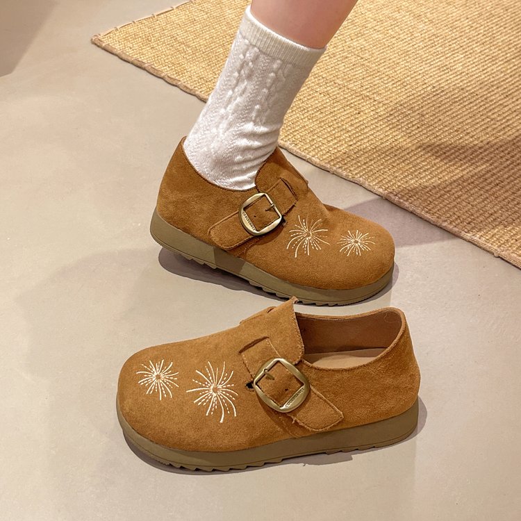 Faux Suede Slip-On Loafers