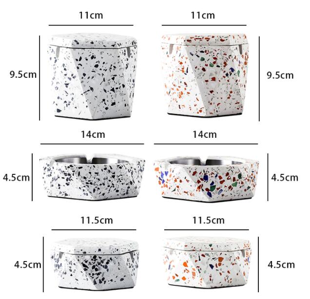 Title 1, Nordic Terrazzo Ashtray Creative Personality Tr...