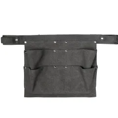 Multifunctional Mud Colour Wear-resistant Waterproof Waxed Canvas Tool Fanny Pack - Grey - View 1