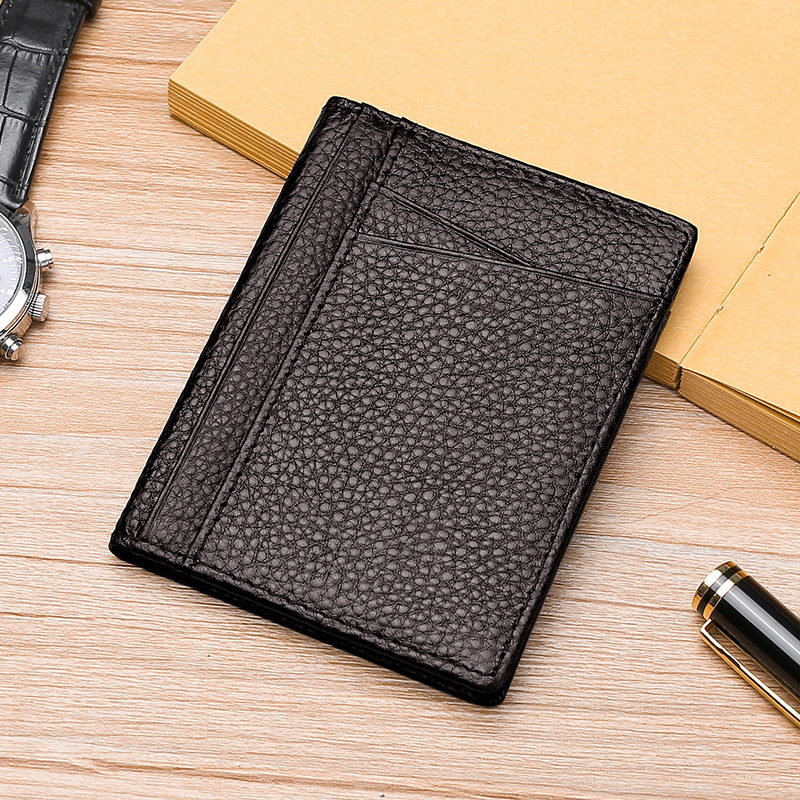 Fashion Personality First Layer Cowhide Men's Card Bag