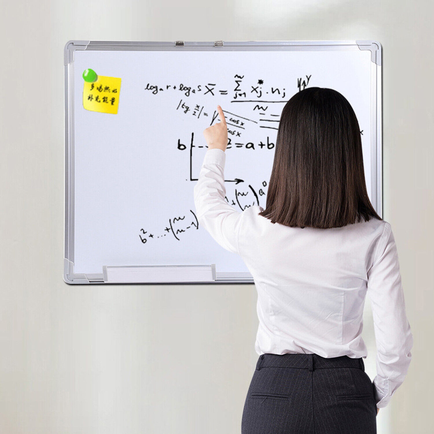 MAGNETIC WHITEBOARD SMALL LARGE WHITE BOARD DRY WIPE NOTICE OFFICE SCHOOL HOME