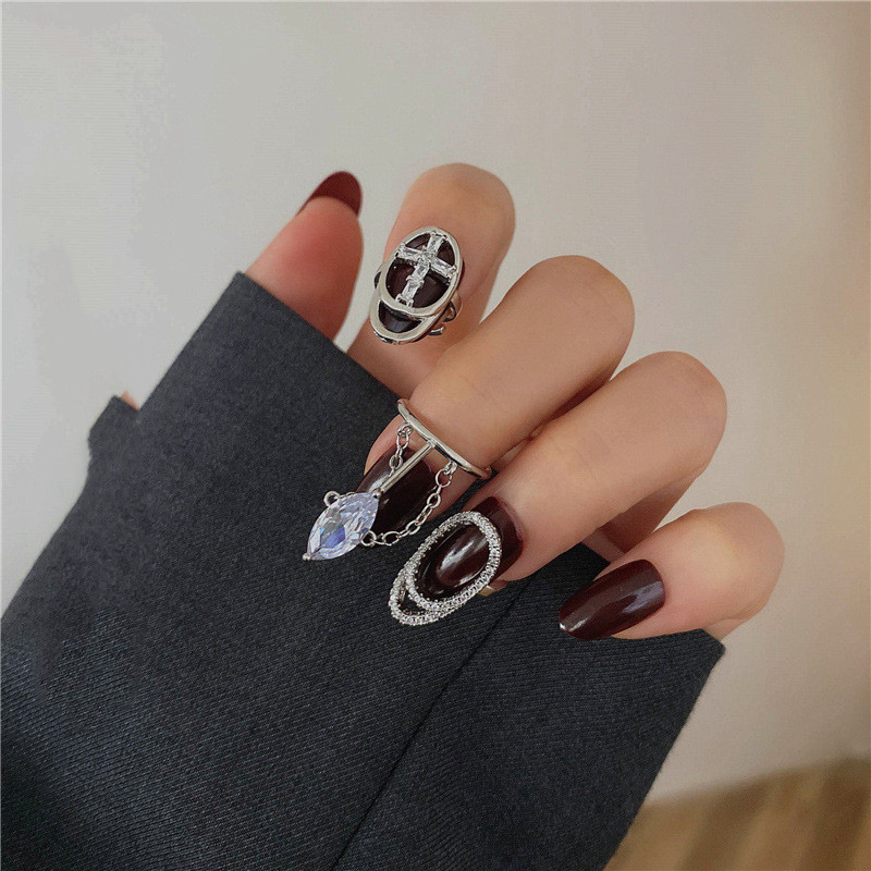 Niche Fingernail Decoration Ring Female Accessories