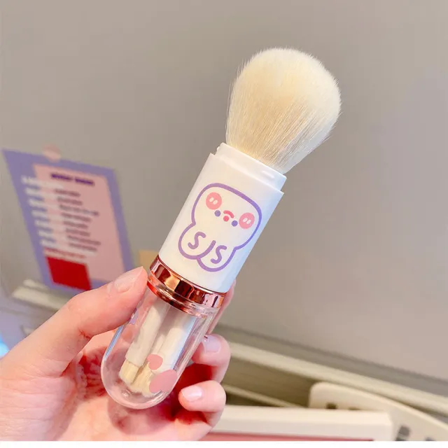 Makeup Brush Four in one Lovely Girl Style White - Shop at LoveMi