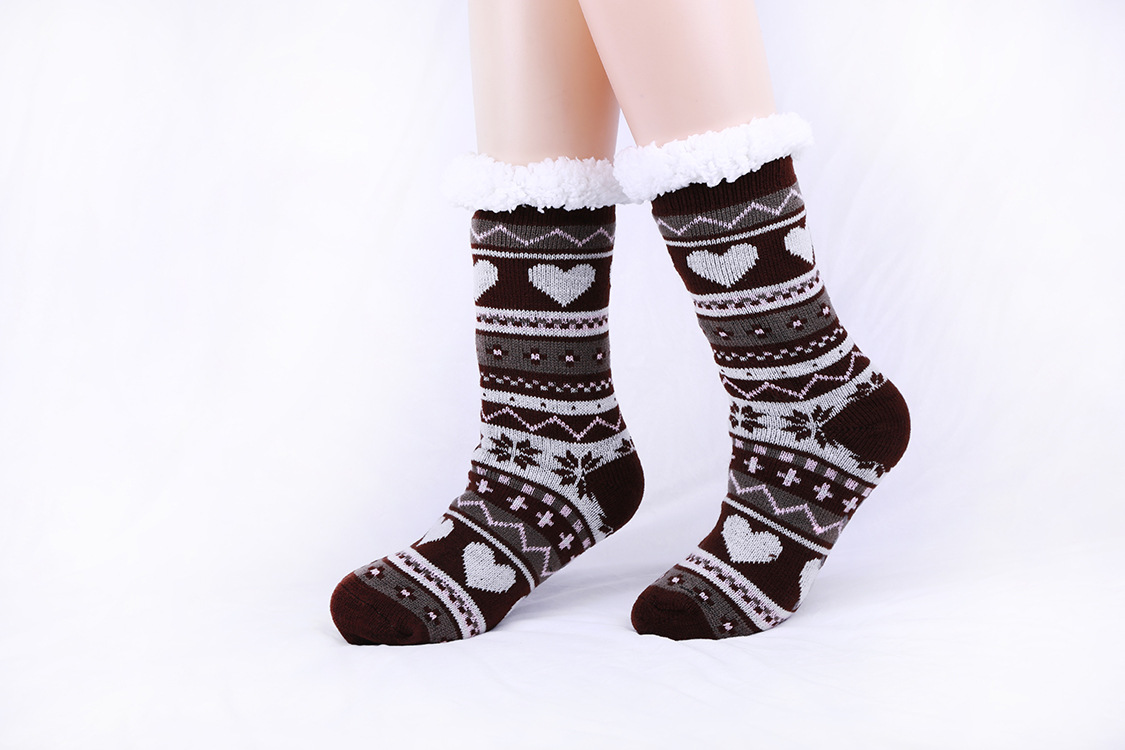 Thickened Non-slip Indoor Knitted Woolen Socks