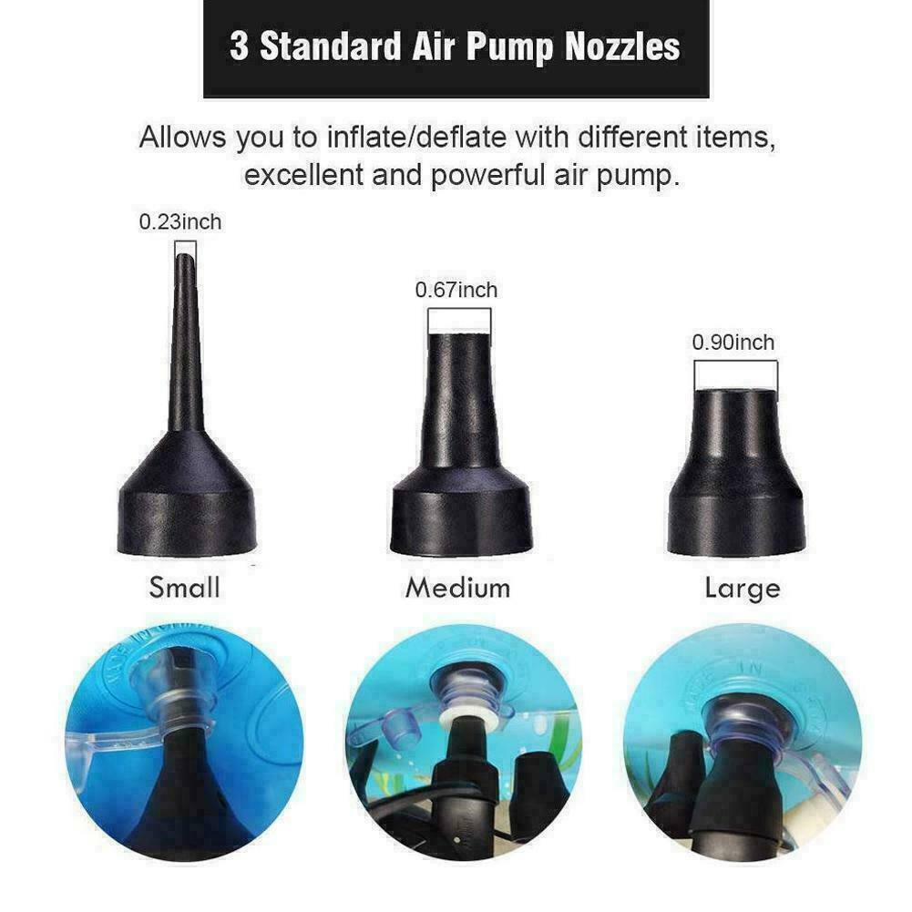 ELECTRIC AIR PUMP INFLATOR FOR INFLATABLES CAMPING BED MATTRESS SWIMMING POOL — foto 7