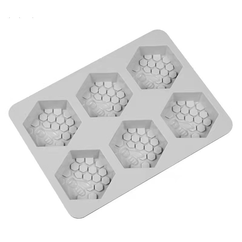 Title 4, 6 Even Silicone Mold Honeycomb Ice Tray Mold Di...