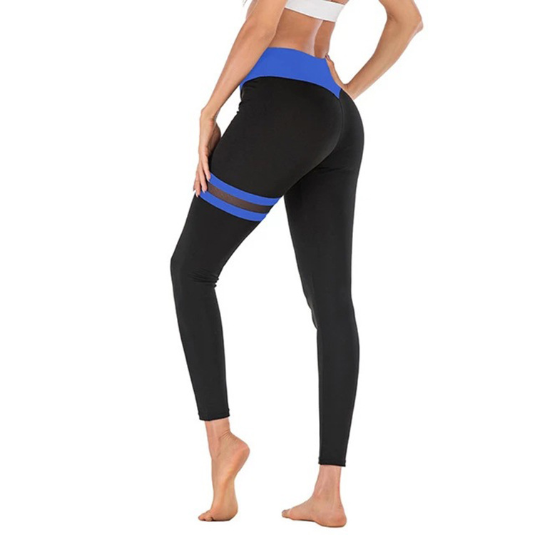 Title 5, Thigh Double Ring Contrast Color Yoga Pants Hig...