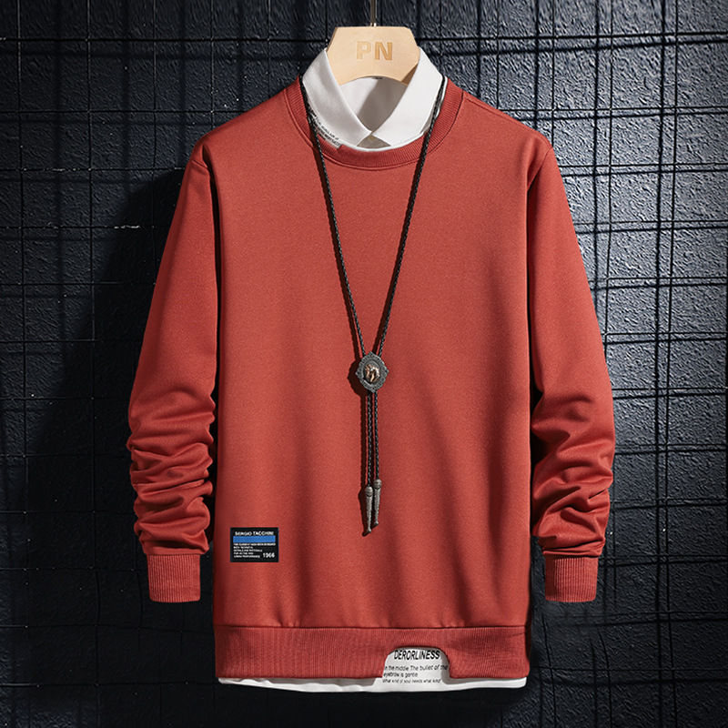 T-shirt Spring And Autumn New Style Casual Solid Color Slim Sweater