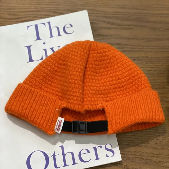 Knitted Hip hop Casual Woolen Hat Orange - Shop at LoveMi