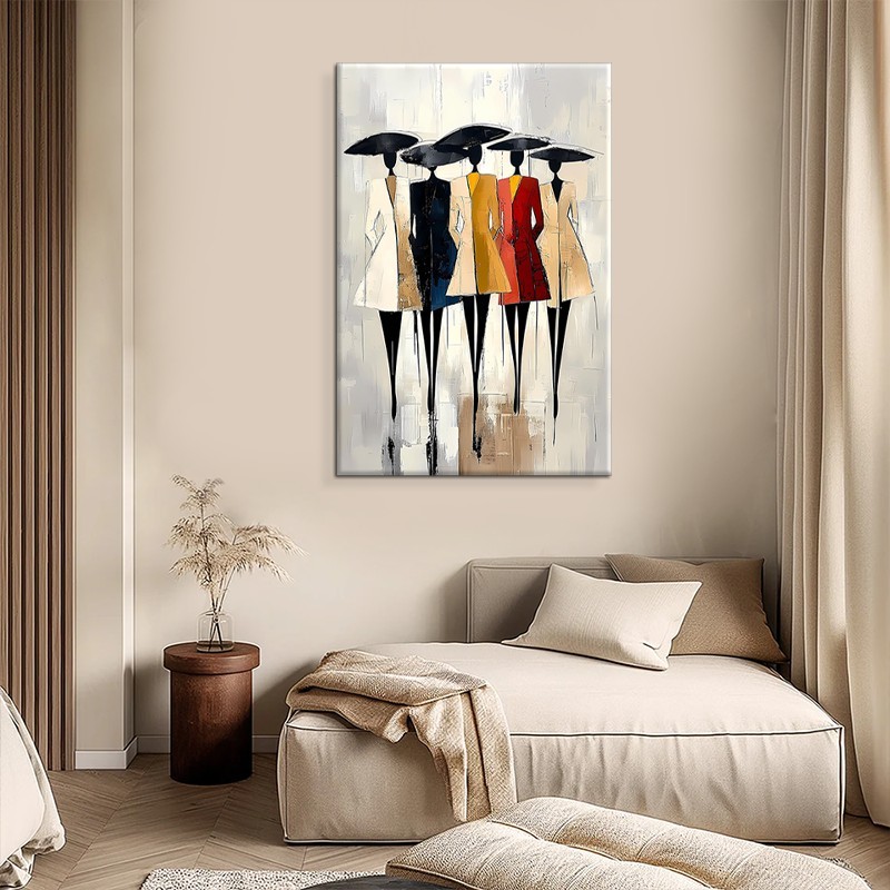 Hand-Painted Oil Paintings On Canvas Abstract African Woman Painting Wall Picture For Living Room Home Decor Art No Framed 5
