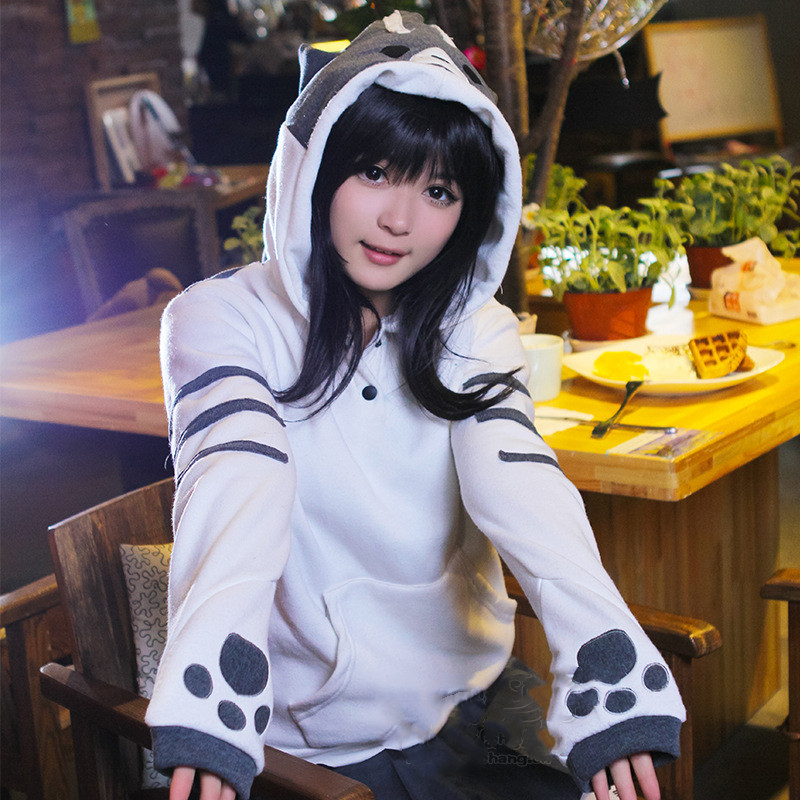 Title 3, Japanese Cute Cat Backyard Sweater And Hoodie