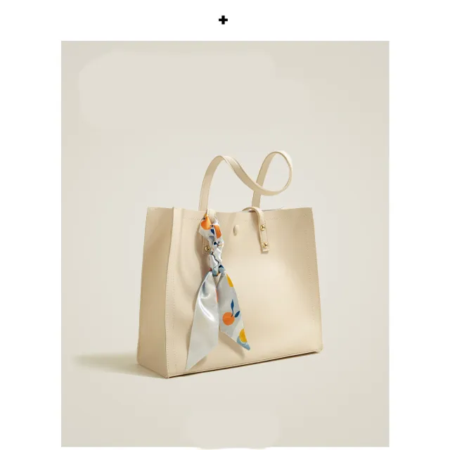 Large Capacity Underarm Shoulder Tote Bag White - Shop at LoveMi