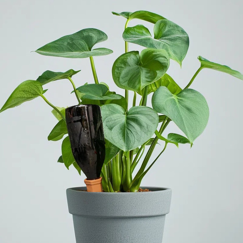 4 Pack Terracotta Plant Watering Stakes Automatic Self Watering Garden Spikes