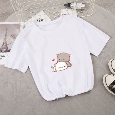 European And American Embrace Peach 3D Digital Printing Casual Round Neck Short Sleeves