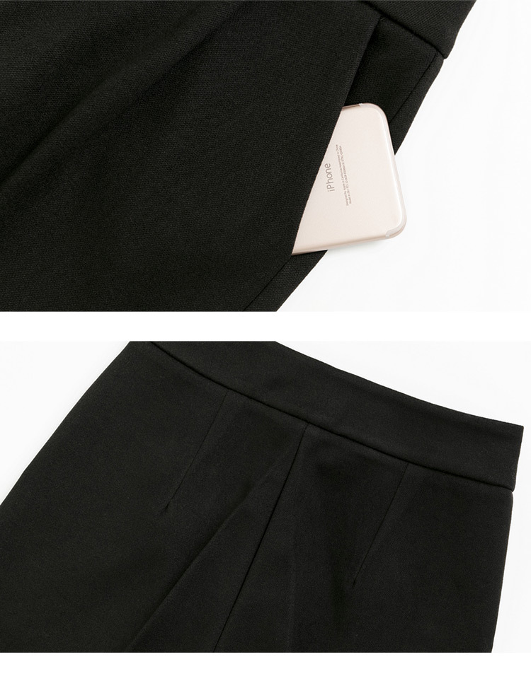 Woolen Trousers Straight Loose High Waist Slim