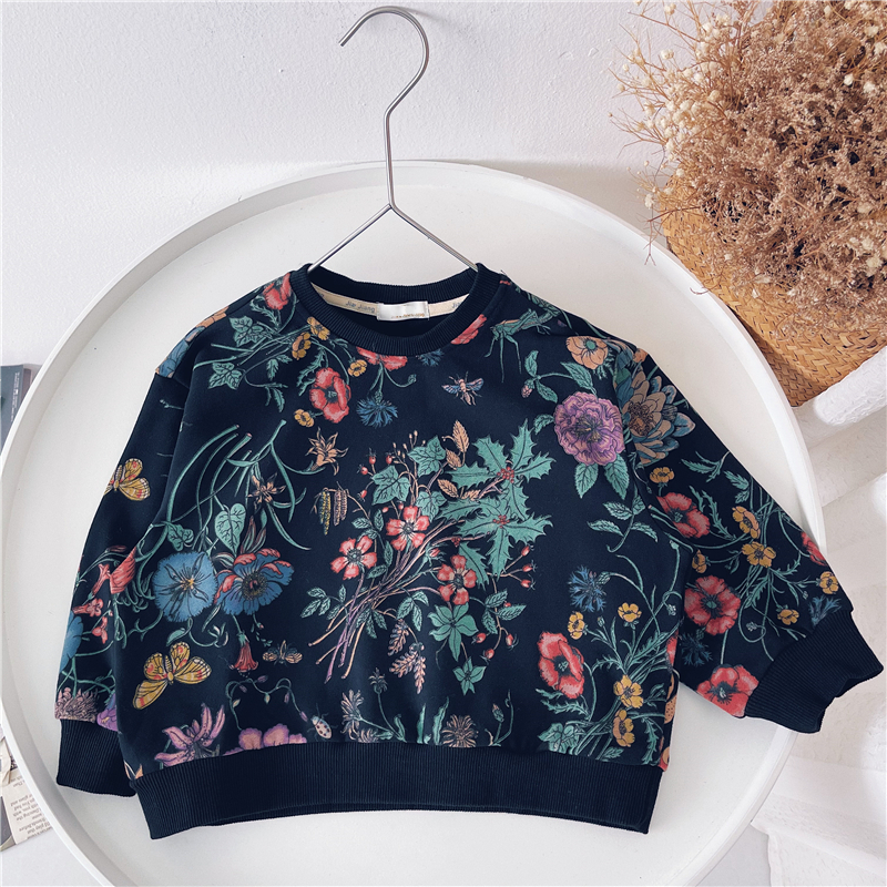 Children's Cotton Tops Children's Casual Printed Pullovers