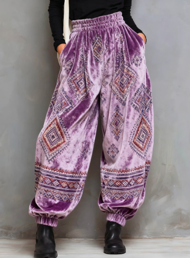 High-Waisted Wide-Leg Lantern Pants, picture 7 of 7