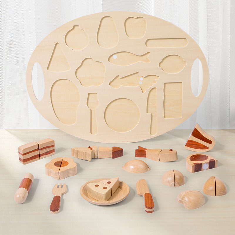 Title 5, Log Food Breakfast Set Play House Simulation Ki...