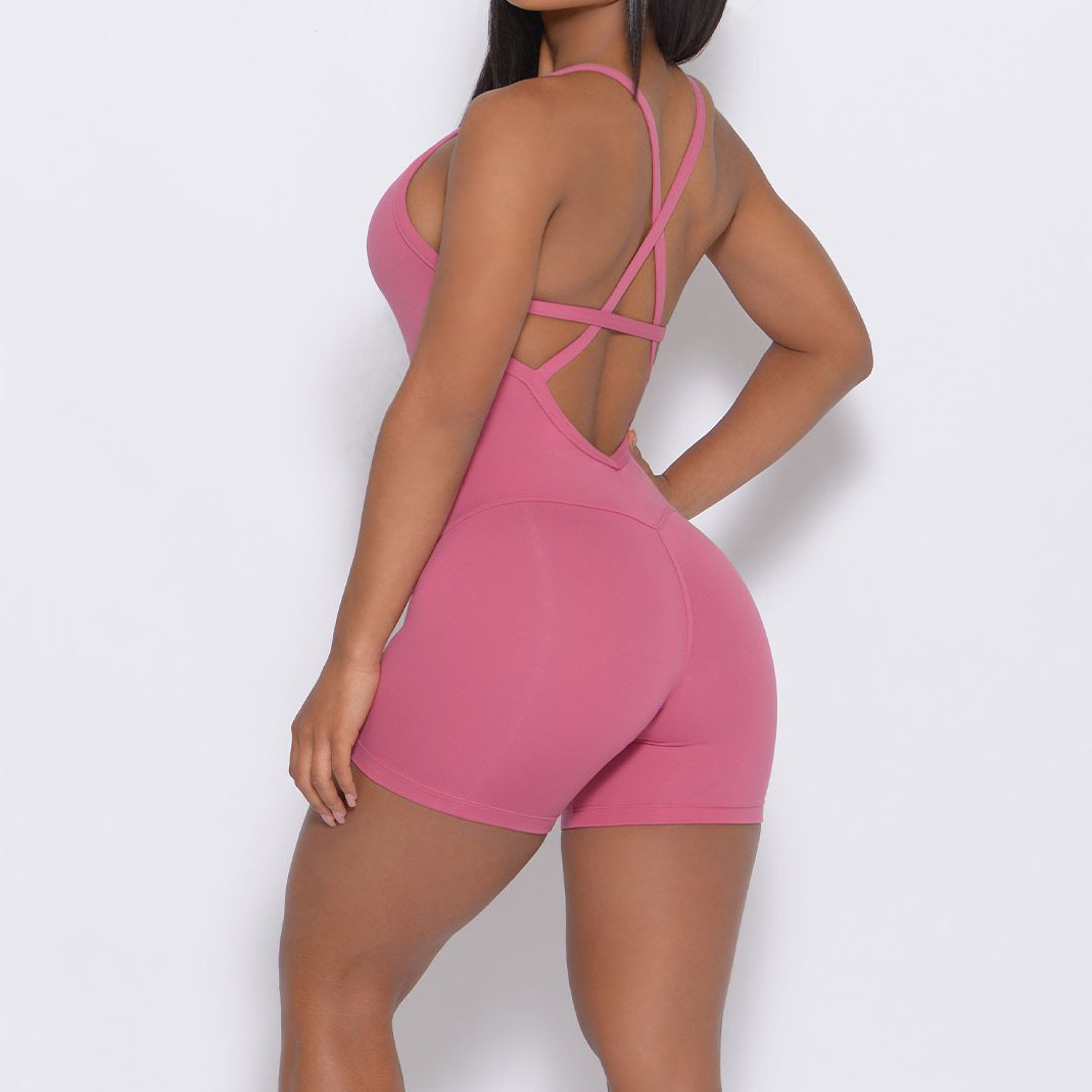 Training Fitness Beautiful Back Ballet Dance Jumpsuit